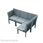 Lounge Set Lugo Für 3 4 Personen Dunkelgrau 