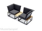 Lounge Set Havanna - 2 Ecksessel mit Beistelltisch