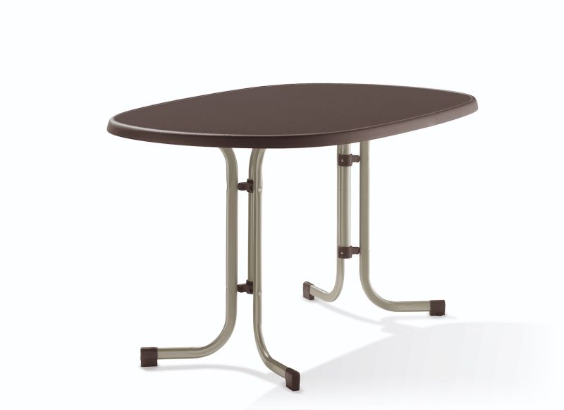SIEGER Gartenmöbel Boulevard-Klapptisch 140x90 cm – Robuster Tisch mit Mecalit®-PRO Platte