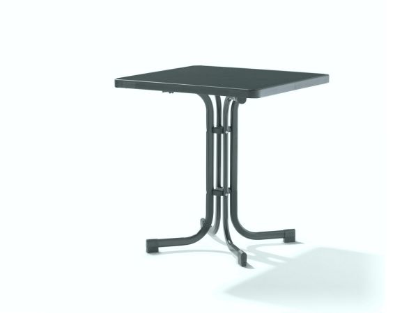 Boulevard-Klapptisch Schiefer anthrazit/Eisengrau 70 x 70 cm mecalit®-PRO Sieger Tischfreiheit 