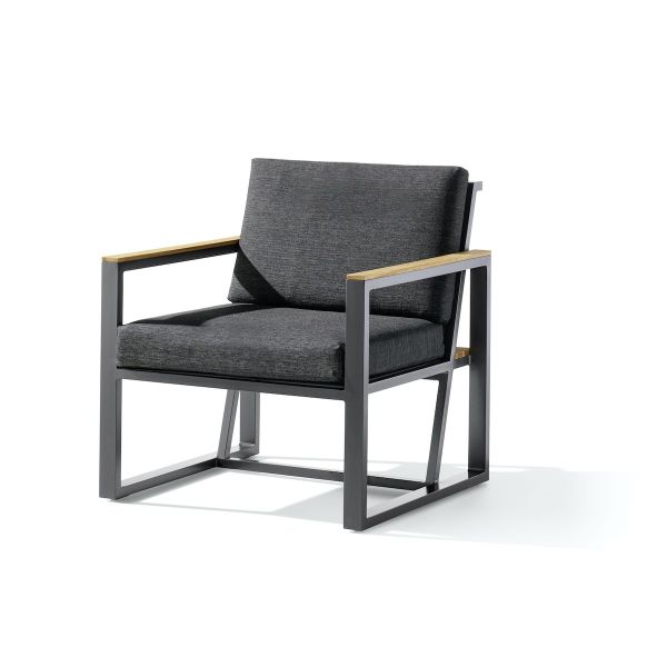 Aluminium Lounge Gruppe 1-Sitzer Havanna