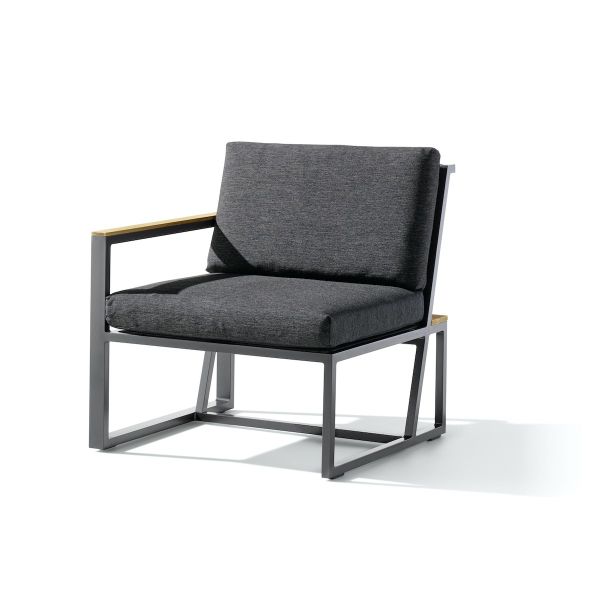 Aluminium Lounge Gruppe Seitenteil links Havanna