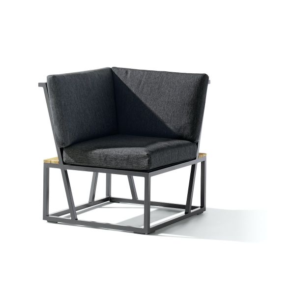 Aluminium Lounge Gruppe Eckteil - Havanna