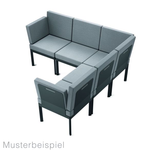 Lounge Set Lugo Grau Für 4 5 Personen 