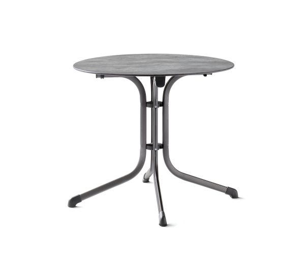 Boulevard-Klapptisch mit Polytec® (HPL)-Tischplatte Ø 85 cm