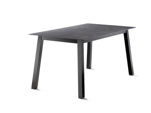 Lofttisch Polytec mit Beinen aus Quadratrohr 160 x 90 cm