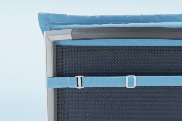 Stapelsessel-Auflage nieder 93x49 cm Polypropylen für Aluminium-Möbel