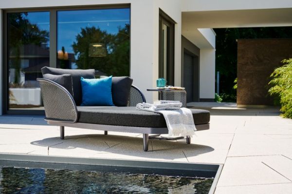 Samoa Set in Dunkelgrau / Eisengrau inklusive Beistelltisch